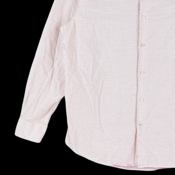Robert Graham Men's Pink & White Long-Sleeve Button-Up Shirt Size 17 Collar - Picture 5 of 11